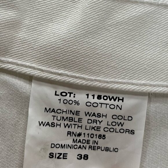 Keystone Workwear Shorts Men 38 Painter Carpenter Utility Twill Cotton Off White - Picture 7 of 10